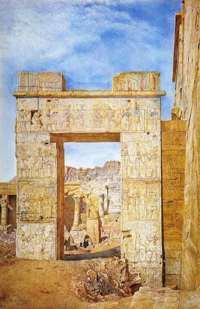 Il portale di Filadelfo, Philae, Egitto, 1890 da Henry Roderick Newman